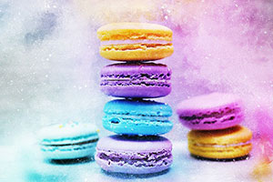 Picture of colourful macarons